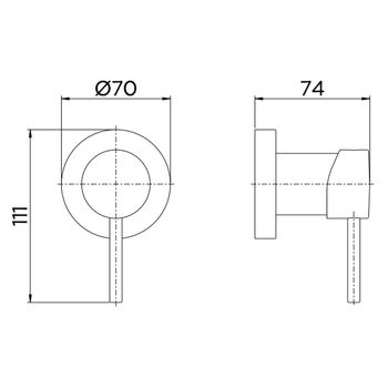 Acabamento para Registro Base Docol Uno 1 e 1/2" - Docol
