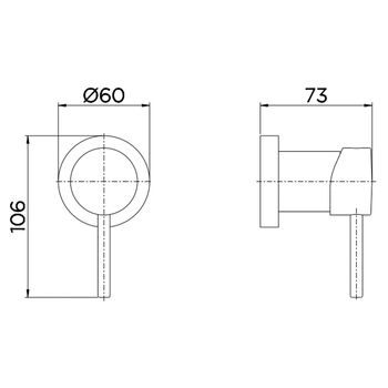 Acabamento para Registro Base Docol Uno 3/4" - Docol