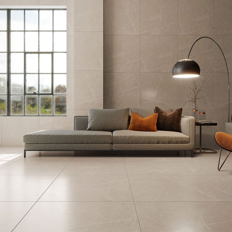 キラキラ Porcelanato Pulpis Silver Acetinado 76x76cm - 76002 - Dora