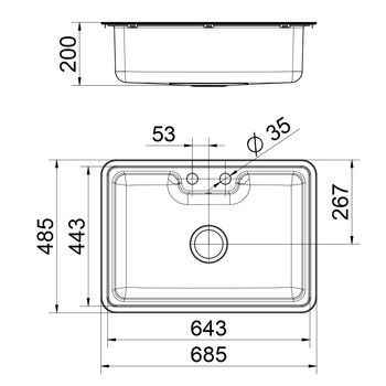 Cuba Sobrepor/Embutir Massima Inox Escovado - Docol