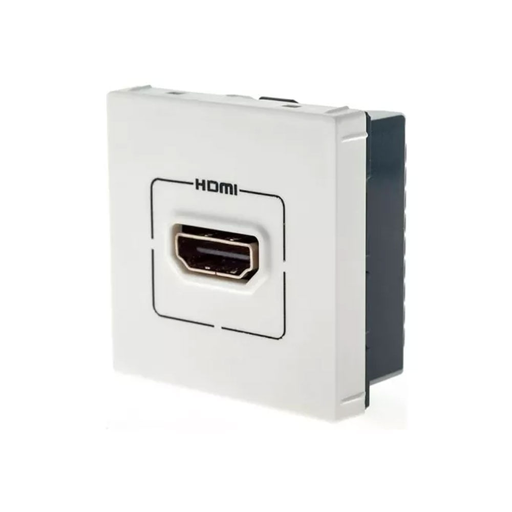 Módulo Tomada Áudio E Vídeo Hdmi Branco Pial Plus+