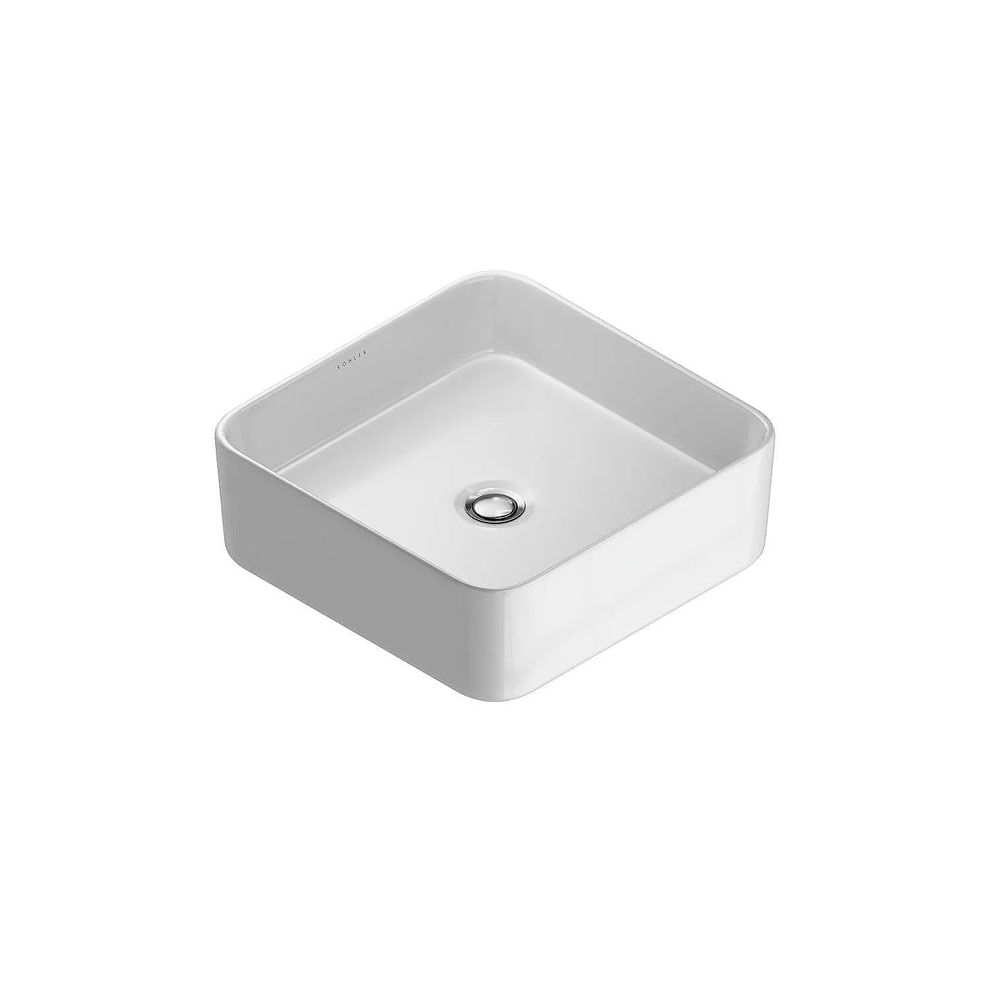 Cuba de Apoio Quadrada Vox Lite Branca 35x35cm - Kohler - Padovani