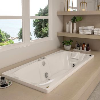 Banheira de Hidromassagem MYSIA G1 Acrílica 3 Jatos 150x76x42cm - Jacuzzi